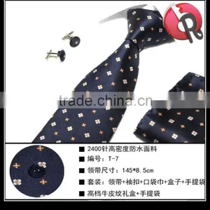 Mens 100% Silk Necktie Woven Neck Ties Silk Jacquard Woven Tie Pattern Waterproof thumbnail-2