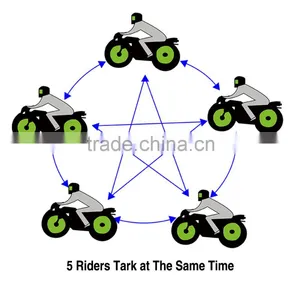 V8 BT Interphone With Remote Controller FM NFC 5 Riders Bluetooth Motorcycle Intercom 1200M Intercomunicador V8 Motos thumbnail-5