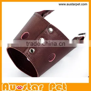 Comfortable Breathing Leather Pet Muzzle, Custom Dog Mouth Mask, Mouth Cover thumbnail-3