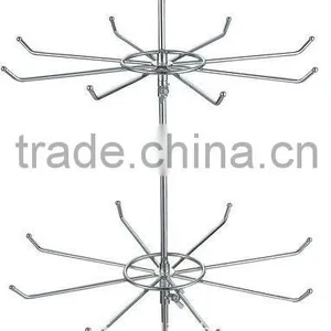 Chrome Metal Counter Spinner Clothes Display Rack thumbnail-1