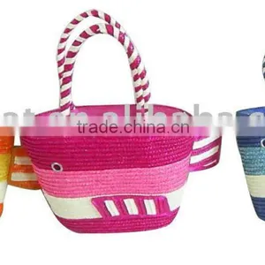 Straw Bag,seagrass Bag,beach Straw Bag thumbnail-1