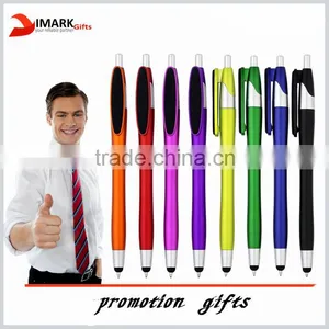 3 in 1 Touch Screen Stylus Ballpoint Pen With Screen Clear Cloth + Stylus Pen for Samsung IPhone thumbnail-1