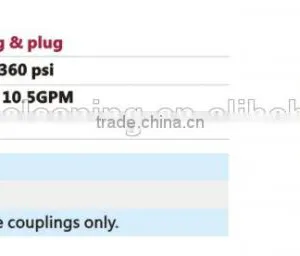 25 Bar Low Pressure Inline 1900 Coupler and Plug thumbnail-1