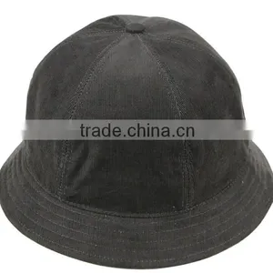 Wholesale Foldable Cotton Fashion 6 Panel Blank Designer Custom Bucket Hat thumbnail-3