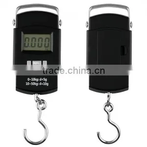 50kg/110lb Digital LCD Hanging Fishing Weighing Scale -Black thumbnail-3