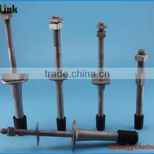 Carbon Steel Transformer Lead Pin With Nylon Alloy Threads thumbnail-1