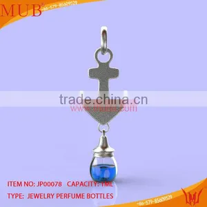 Glass Jewelry Anchor Shape Necklace Glass Bottle thumbnail-1