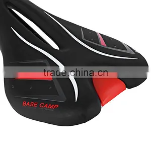 Basecamp Mountain Road Bicycle Front Prolong Saddle BMX Hollow Saddle MTB Seat Bike Equipment Imitation Leather thumbnail-4