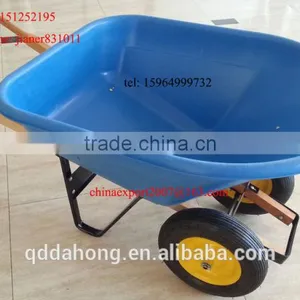 Heavy Duty Construction Plastic Wheelbarrow WH8802 thumbnail-2