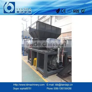 Waste Films/Hard Materials Single and Double Shaft Shredder Machine thumbnail-1