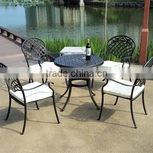 Bronze Dining Set Aluminum Patio Furniture thumbnail-1