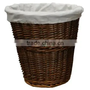Eco-friendly Wicker Trash Can Waste Bin thumbnail-1