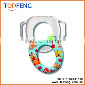 Easy Clean Soft Potty Seat With Handle/ Children Toilet Seat thumbnail-1