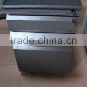 3 Drawers Metal Movable Cabinet Steel Mobile Pedestal With PVC Top thumbnail-1