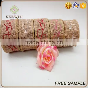 Printed Jute Ribbon for Deco and Natural Jute Ribbon thumbnail-4