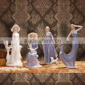 Classical Exquisite Elegance Porcelain Lady Figurine thumbnail-5