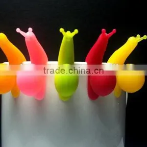 Ready Production Mould Wholesale Snail Shaped FDA/LFGB Food Grade Silicone Party Glass Markers thumbnail-4