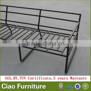 Modern Sectional Sofa Garden Furniture Aluminium 3 Seater Sofa thumbnail-5