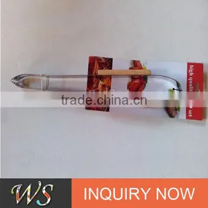 LFGB FDA Food Grade Quality Quranteed Metal Stainless Teel Food Tong With Wood Handle thumbnail-1
