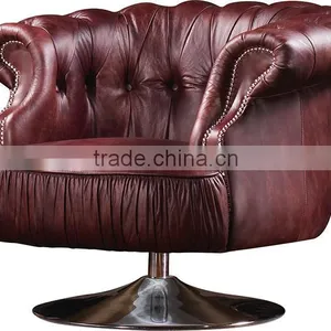 2016high Quality Retro Vintage Leather Leisure Chair for Living Room C609# thumbnail-1