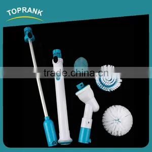 Toprank New Hot Selling Turbo Scrub 360 Cordless Tile Scrubber Cleaning Brush Electric Spin Scrubber Brush With Cleaning Kit thumbnail-3