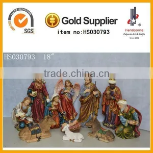 Resin Religious Nativity Set Christmas Nativity Set for Baptism Souvenirs Home Decor thumbnail-1