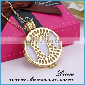 Latest Design Crystal Necklace Aromatherapy Essential Oil Diffuser Necklace thumbnail-1