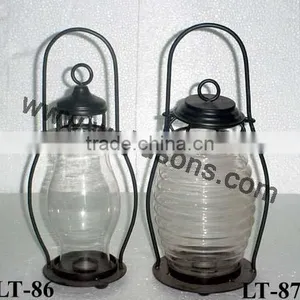 Mini Antioue Candle Holder Rose Gold Metal Lantern thumbnail-6