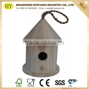 Custom Cheap New Unfinished Wooden Bird House thumbnail-1