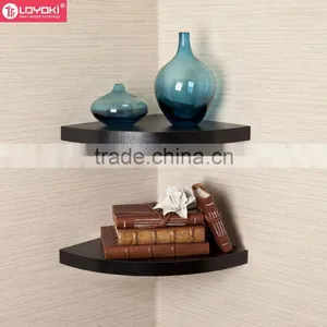Hot Sale Large Radial Floating Shelf Set of 2 MDF Wood Home Wall Decoration Wall Mounted Corner Wall Shelf thumbnail-3