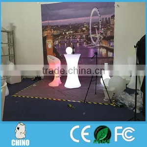 PE Material Color Changing Led High Bar Chair CC5611 thumbnail-5