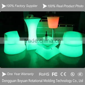 2017Hot Led Fashionable Big Party Exhibition Glowing Led Cocktail Table thumbnail-4