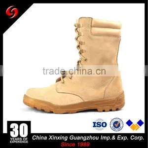 Khaki Suede Cow Leather Army Tactical Military Desert Boots With Zipper for Hunting /Hiking/ Camping thumbnail-1