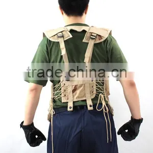 Desert Army Tactical Gear Outdoor Airsoft Hunting Shooting Vest thumbnail-6
