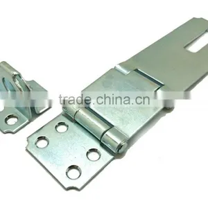 Popular 4" Garage Door Steel Padlock Clasp Hasp and Staple, Regular Hasps and Staple thumbnail-4