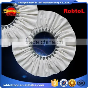 18" Cotton Cloth Buffing Wheel Airway Grinding Polishing Abrasive Fabric Disc Sisal Pad Stitched Biased Felt thumbnail-6
