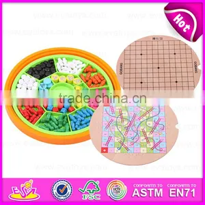 2016 Newest 5IN1 Wooden Board Game,funny Educational Wooden Children Board Game, Popular Children Wooden Toy Board Game W11A044 thumbnail-5