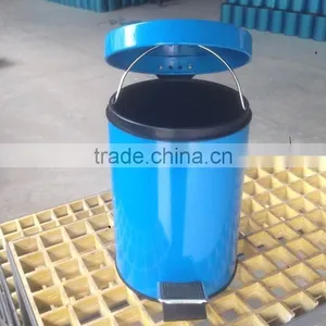 Blue Color 410# Stainless Steel Dustbin/trashcan With Good Quality thumbnail-2