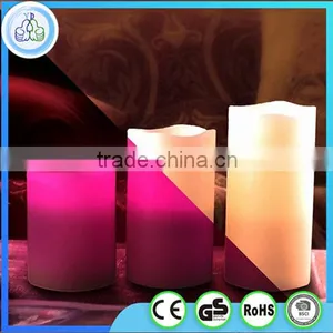 Wholesale Plastic Pillar Led Candle Light 3set thumbnail-1