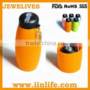Silicon Collapsible Water Bottle With Various Colors and Capacity thumbnail-1