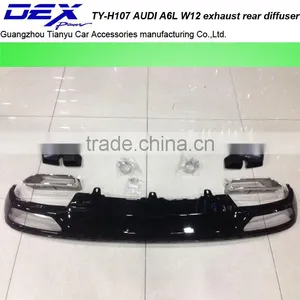 CAR PP A-UDI A6L W12 Exhaust Rear Diffuser thumbnail-1