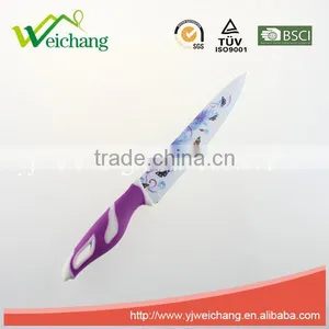 WCE568 5 Pcs Set Kitchen Knives Artwork Painting Blade PP+TPR Handle , Hot Sale, Wholesale thumbnail-4
