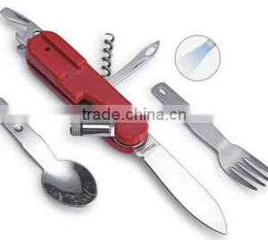 Detachable Picnic Knife, Plastic Handle With LED,camping Sets thumbnail-1
