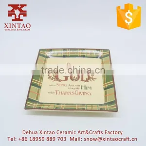 Fine Square Ceramic Candle Holder for Thanks Giving Day thumbnail-5