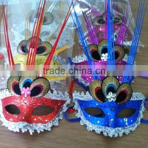 Party Mask With Lace Rhinestone Decoration Accessory thumbnail-1