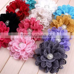 Hot Sale Fabric Flower Clip for Baby Girls thumbnail-1