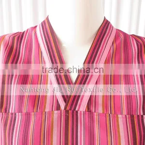 Korean Style Stripe Pajamas for Men With Pocket Elastic Waist 2 Piece Set Hotel Quality Autumn Unisex Pajamas For Sauna thumbnail-3