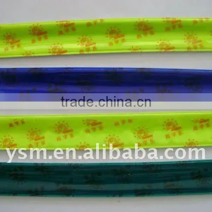 Promotional Reflective Plastic Slap Wrap/armband/wristband/snap Band thumbnail-1