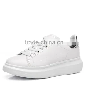 Simple Classics Brand Women Leather Casual Shoes Sneakers Sample for Female, Adults Casual Leather Shoes Good Quality From China thumbnail-3