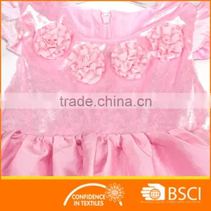 Baby Girl Fashion Floral Pink Party Dress thumbnail-2